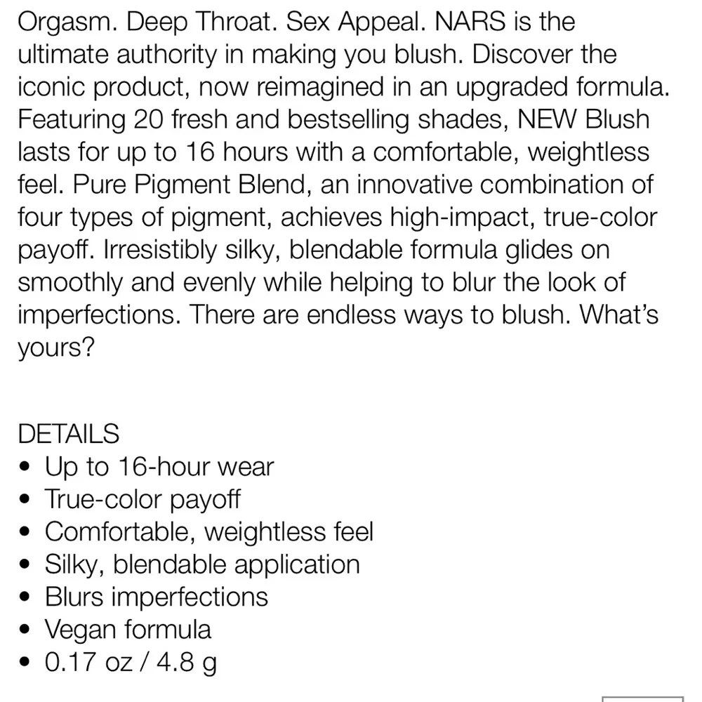 NARS Blush Infatuated